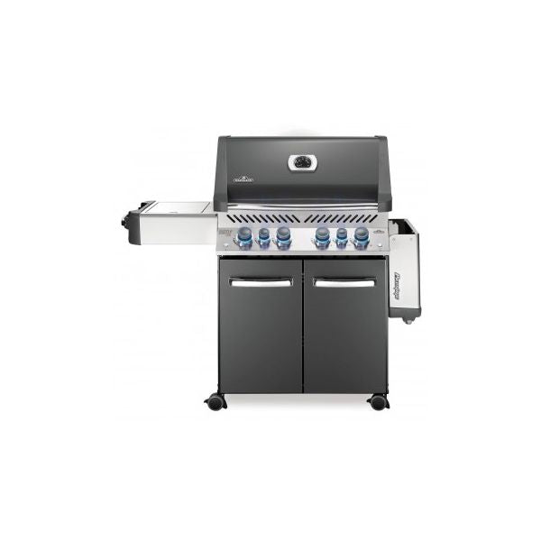 Napoleon Prestige 500 Gas Grill With Infrared Side Burner & Rear Burners, Grey