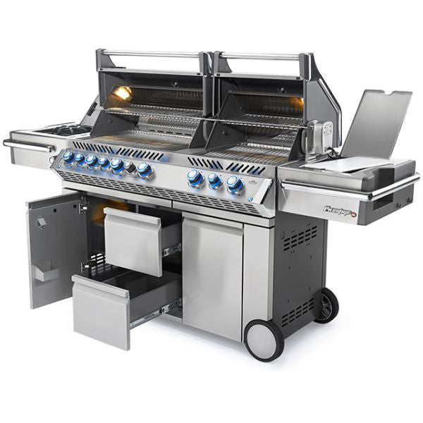 Napoleon Prestige PRO 825 Gas Grill with Power Side Burner, Infrared Rear & Bottom Burner