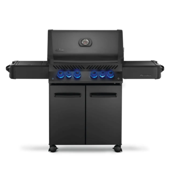 Napoleon Phantom Prestige 500 Gas Grill with Infrared Side & Rear Burner, Matte Black