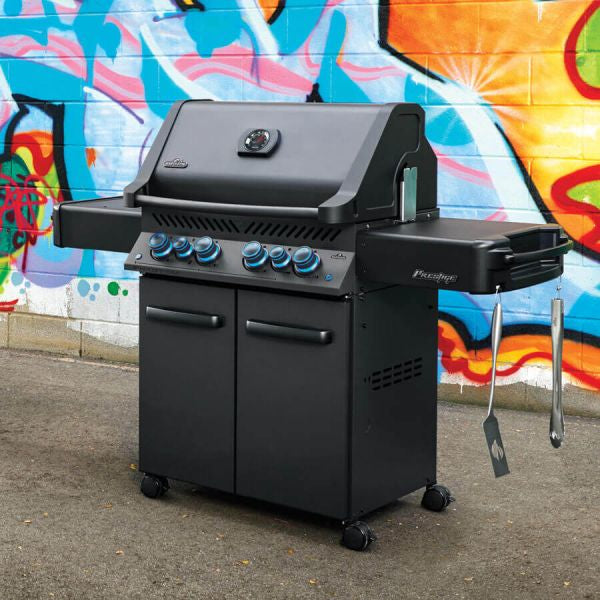 Napoleon Phantom Prestige 500 Gas Grill with Infrared Side & Rear Burner, Matte Black