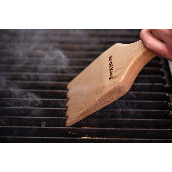 Broil King Grill Brush - Scraper - Wood