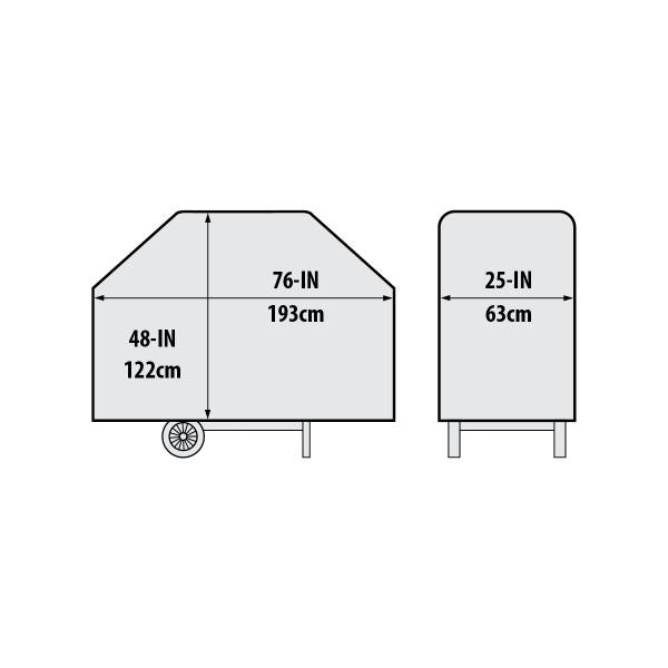 Broil King Heavy Duty PVC Polyester Cover 76in 6 Burner