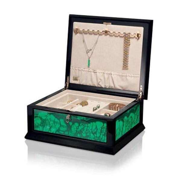 Agresti Malachite Jewelry Box