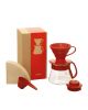 Hario V60 Color Dripper And Pot / Red